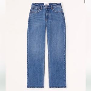 Abercrombie 90’s Baggy Low Rise Jeans Darker to Medium Wash